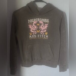 Abercrombie Kids Hoodie - Girls 11/12 - Dark Gray